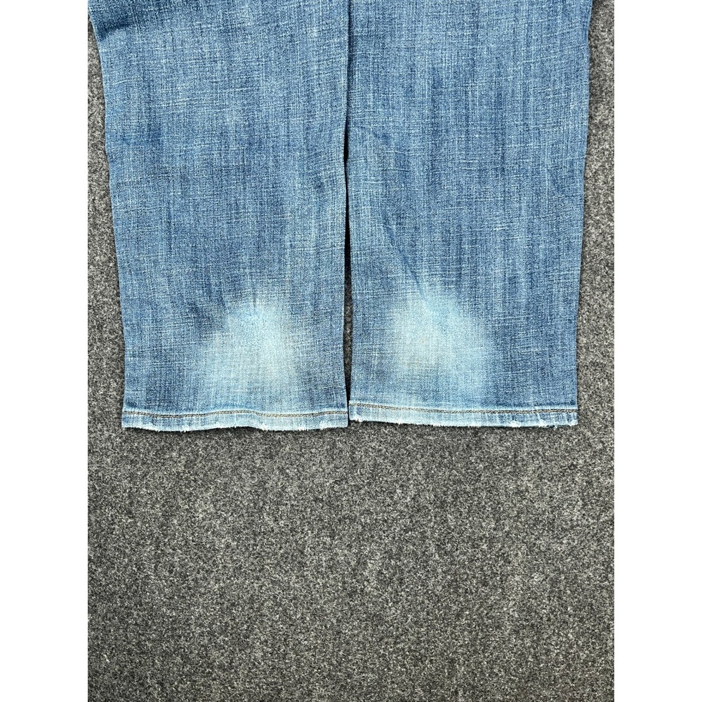 Lucky Brand 221 Straight Leg Jeans Mens 34x32 Medium Wash Blue Denim Y2K Fade - Picture 3 of 12